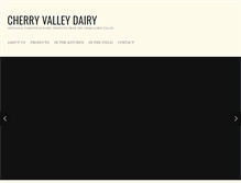Tablet Screenshot of cherryvalleydairy.com